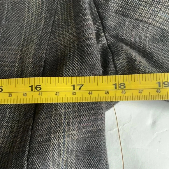 Ruff hewn charcoal plaid blazer 100% cotton NWT Women’s size M - Picture 6 of 12